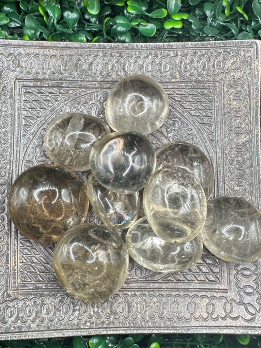 Smoky Quartz Palm Stone for 1 Piece